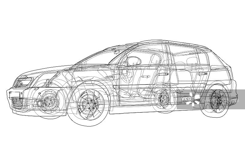 3D概念车渲染图片素材