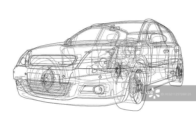 3D概念车渲染图片素材