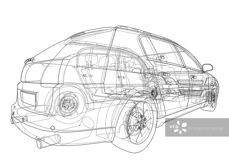 3D概念车渲染图片素材