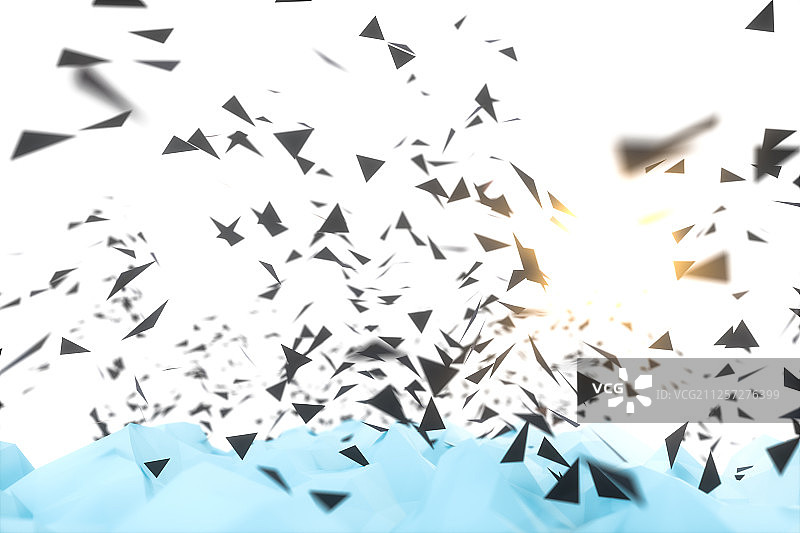 三角形结构平面背景 三维渲染图片素材