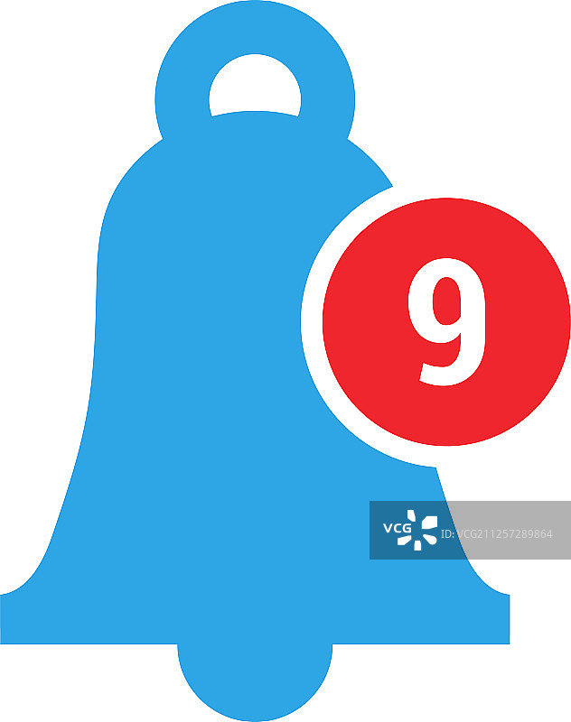 风铃通知图标设计模板图片素材