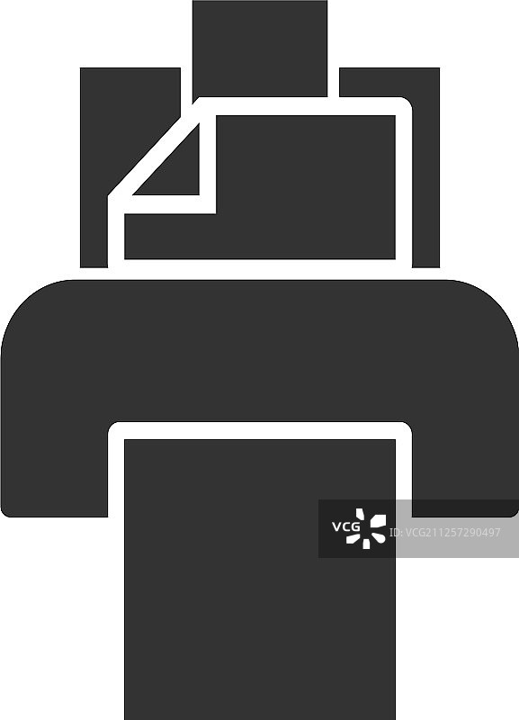 打印机图形图标设计模版图片素材