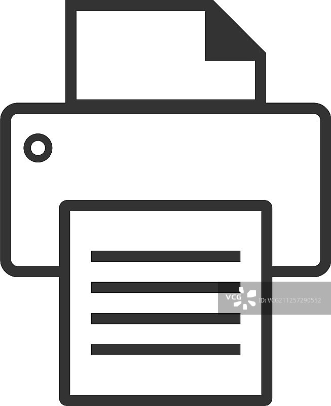 打印机图形图标设计模版图片素材