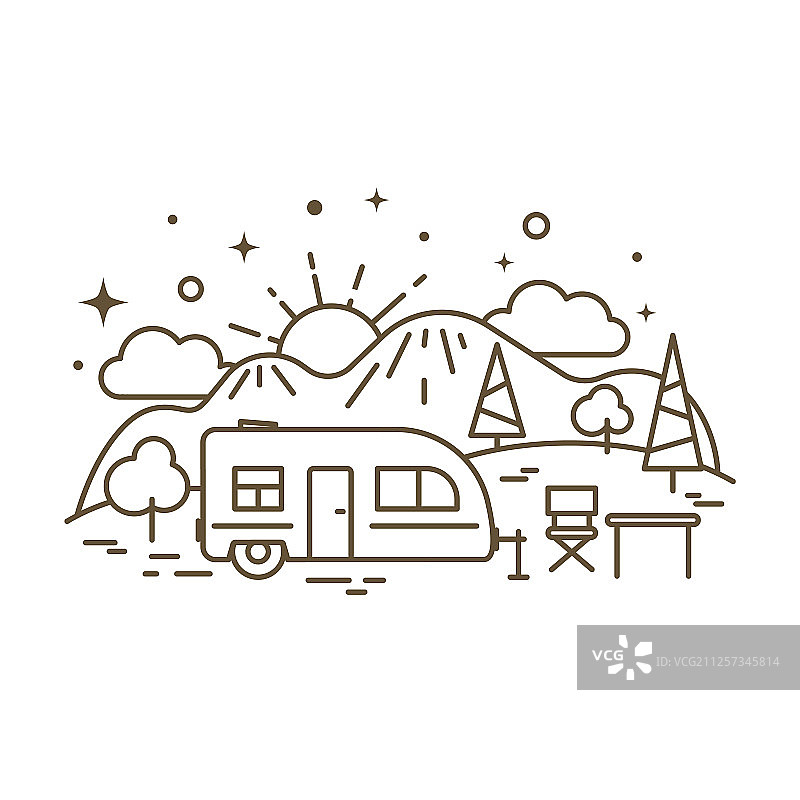 可爱线条图标图片素材