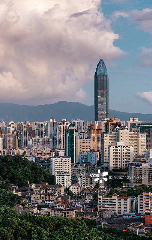 浙江温州鹿城城市风光图片素材