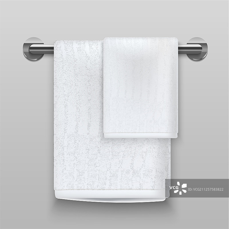 逼真3D白色毛巾图片素材