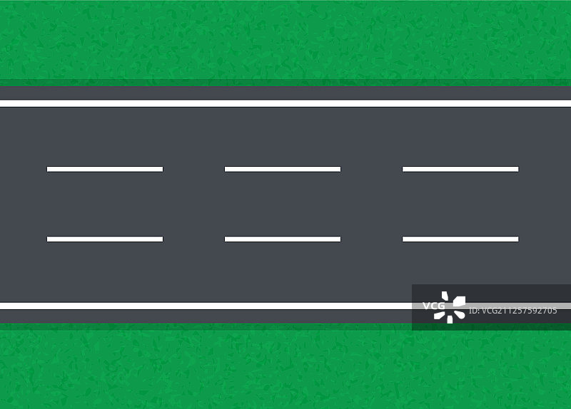 绿色背景上的笔直道路图片素材