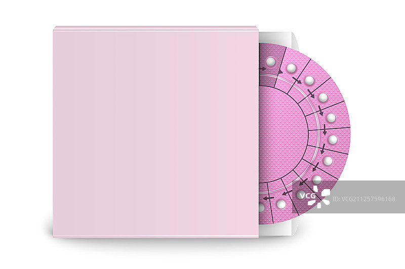 避孕药包装写实风格图片素材