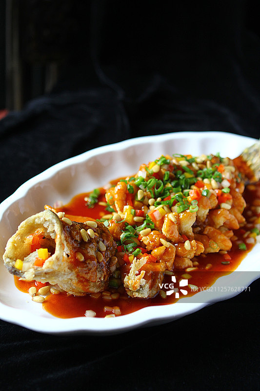 美食餐饮菜品松鼠桂鱼图片素材