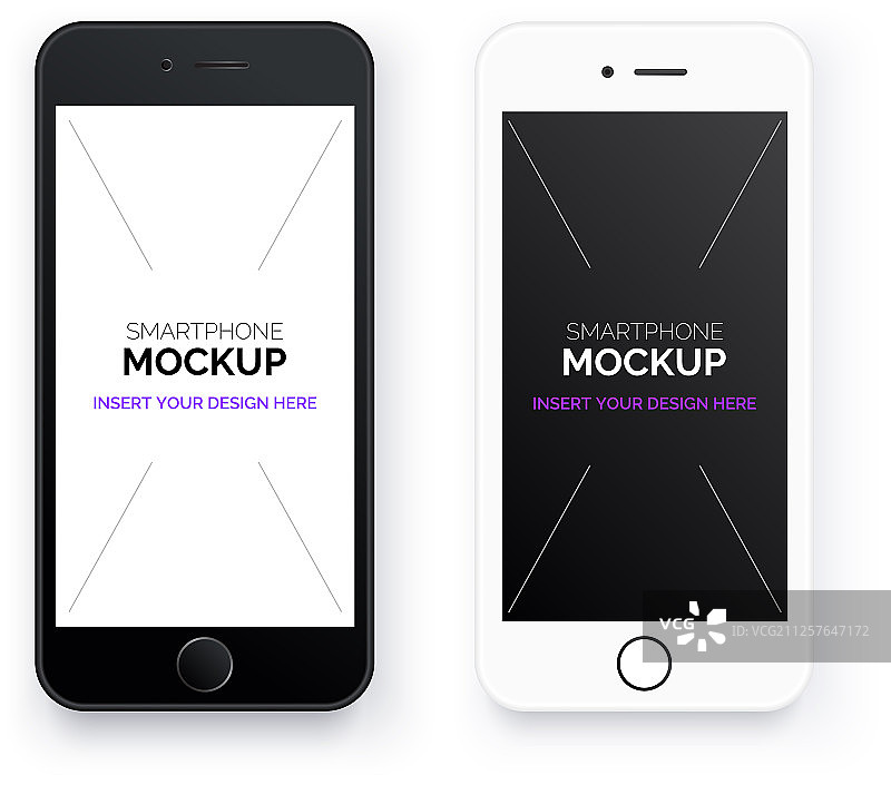 逼真的手机模型智能手机素材图片素材