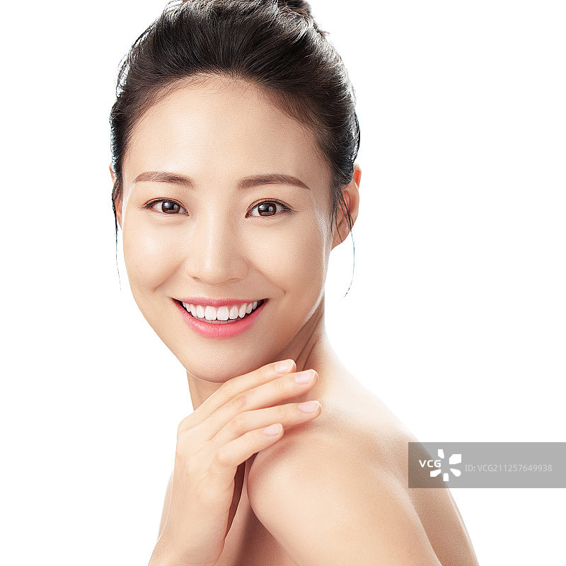 青年女人妆面图片素材