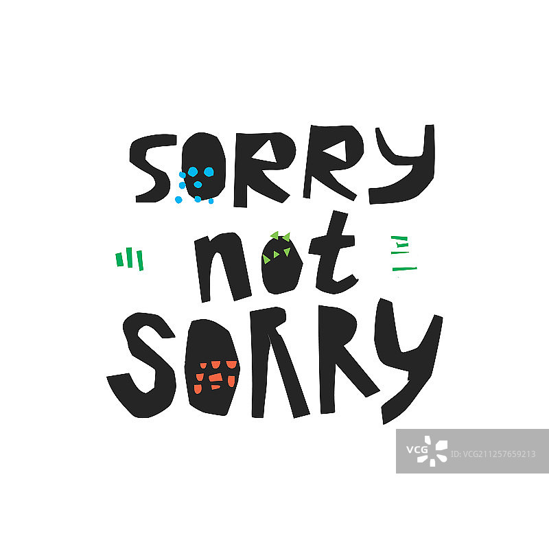 手绘黑色讽刺语录图片素材