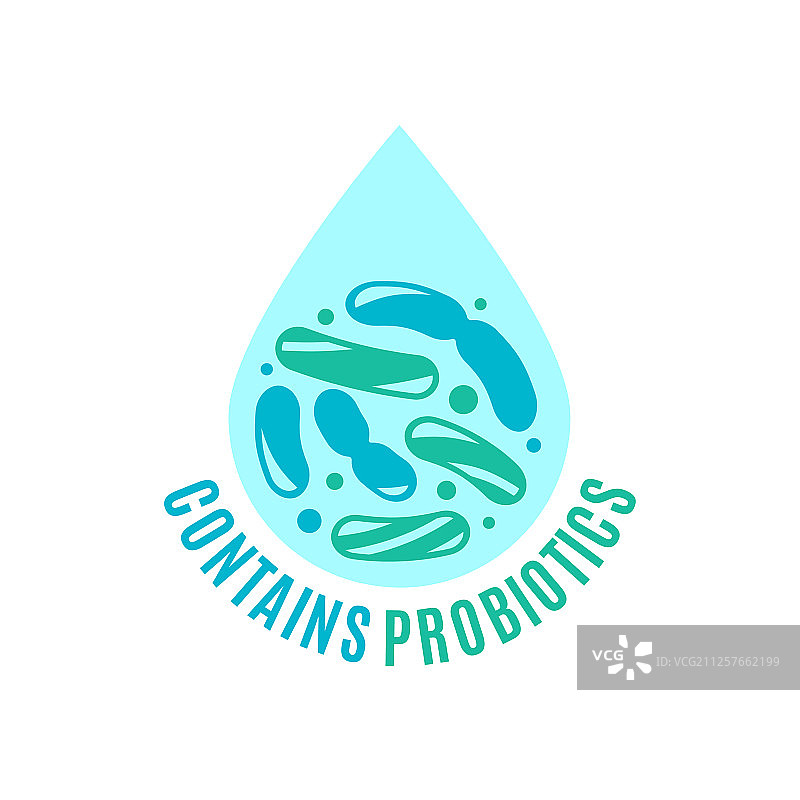 含有益生菌的图标图片素材
