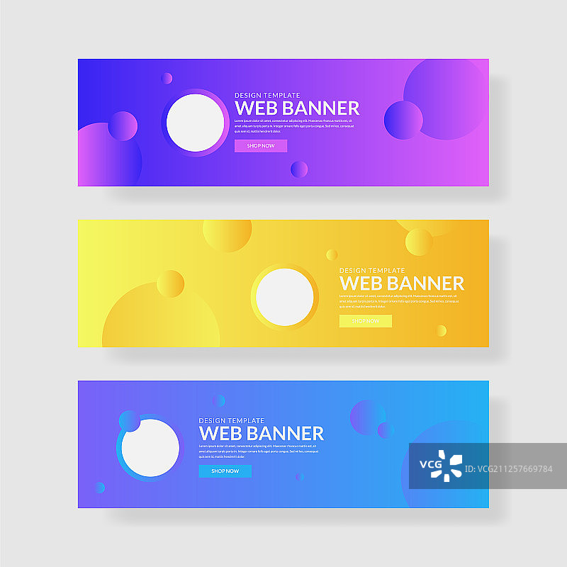 网站banner UI UX图片素材