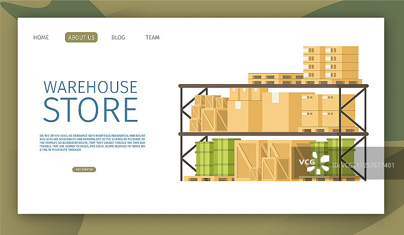 仓库货架上的货物图片素材