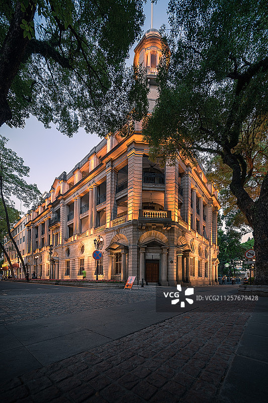 沙面旅游风景区。图片素材