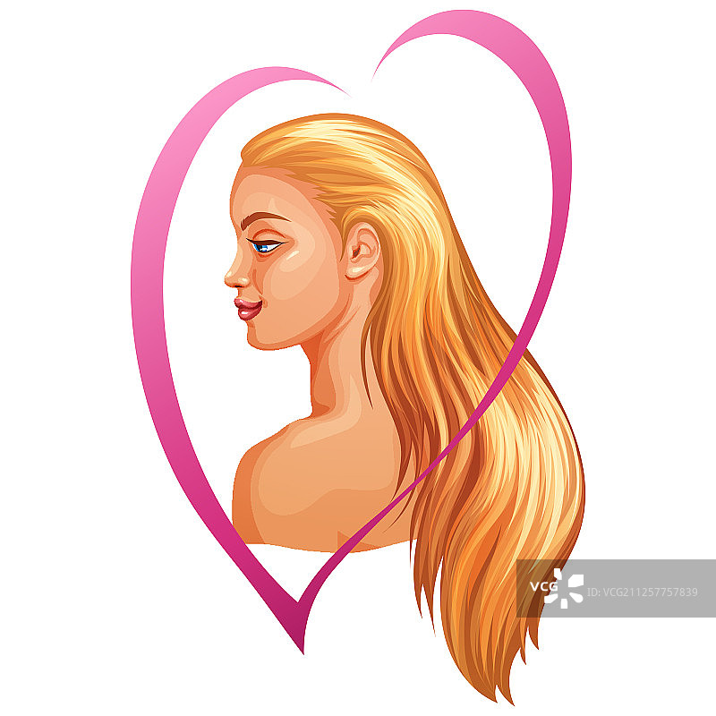 女士发型和接发图片素材