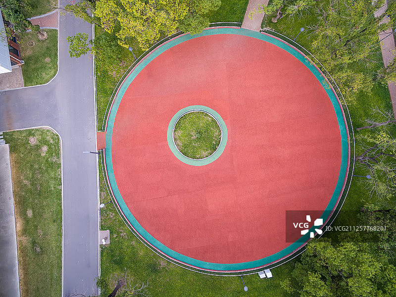 武汉戴家湖公园景观航拍图图片素材