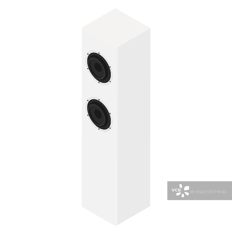 白色音响扬声器图片素材