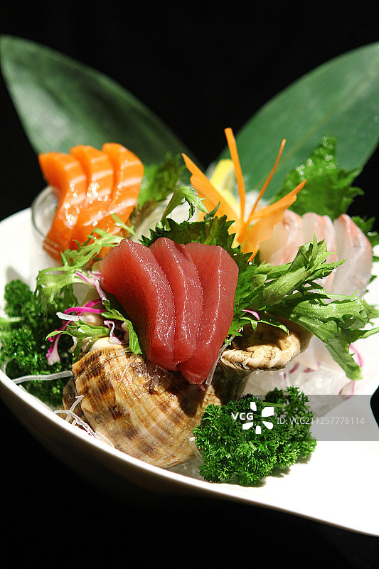 日本风格餐饮寿司和刺身图片素材