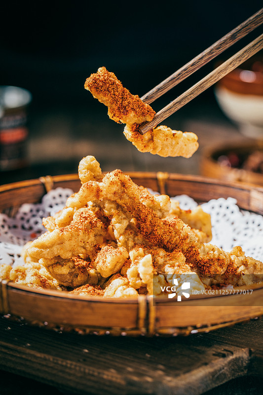 火锅涮菜油炸小酥肉图片素材