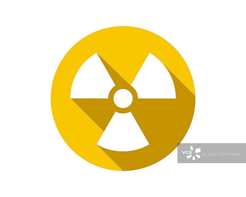 辐射图标，放射性警告标志图片素材