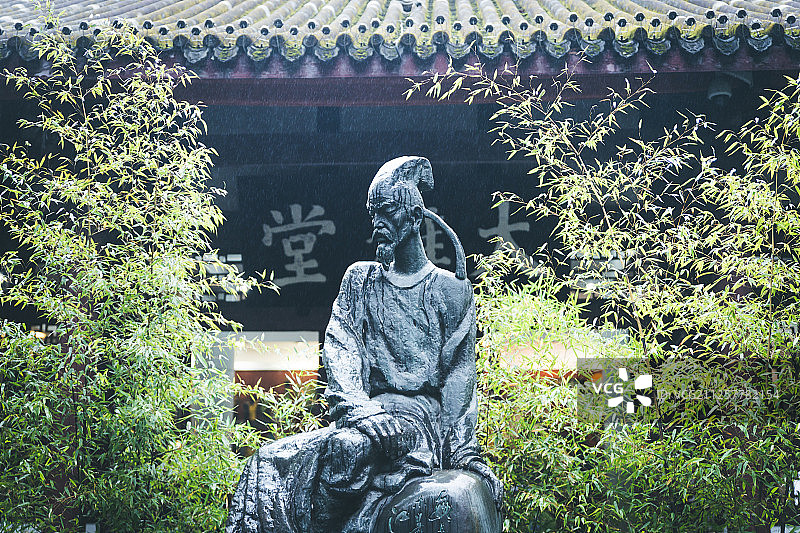 杜甫塑像图片素材