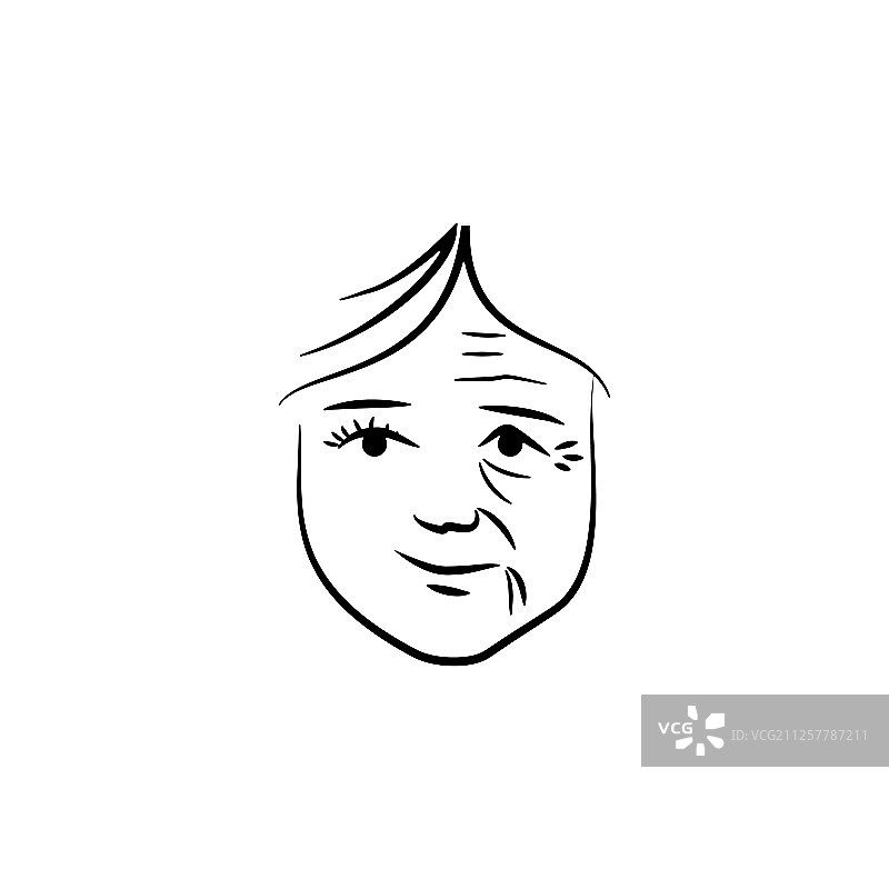 面部皱纹抗衰老元素图标图片素材