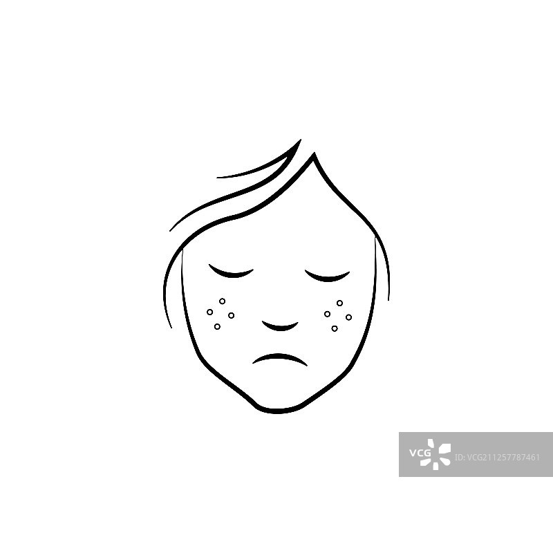 抗衰老脸部雀斑图标图片素材