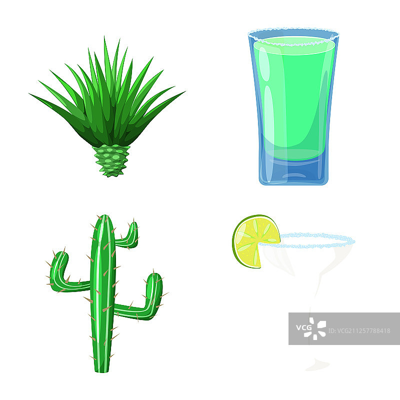 墨西哥龙舌兰酒图标图片素材