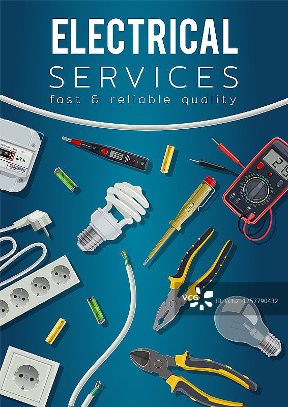 电力维修工具电源设备电缆图片素材