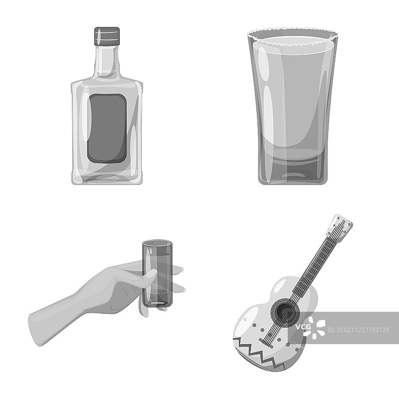 墨西哥卷饼和节日Logo设计元素合集图片素材