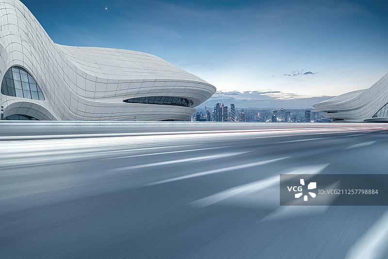 梅溪湖艺术中心夜景图片素材