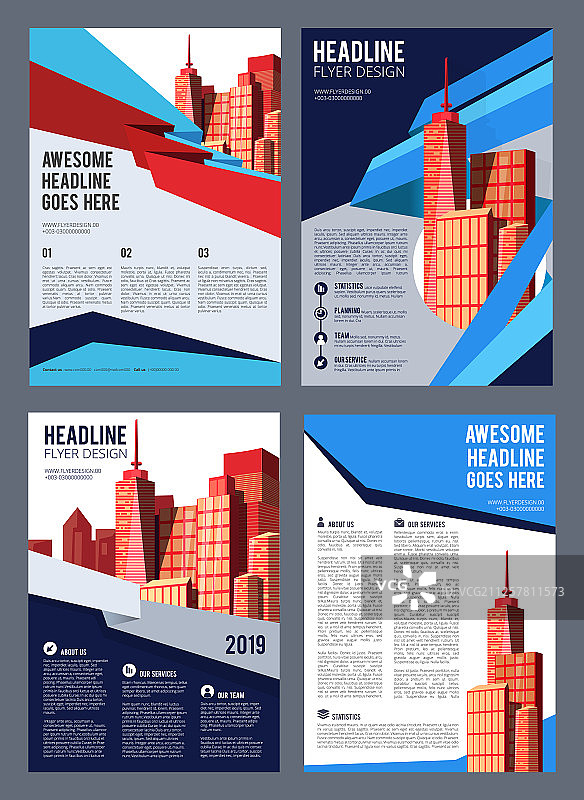 房地产宣传册单页杂志封面图片素材