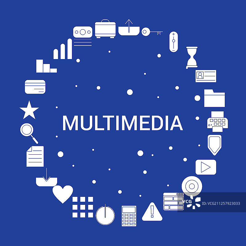 多媒体图标信息图模板图片素材