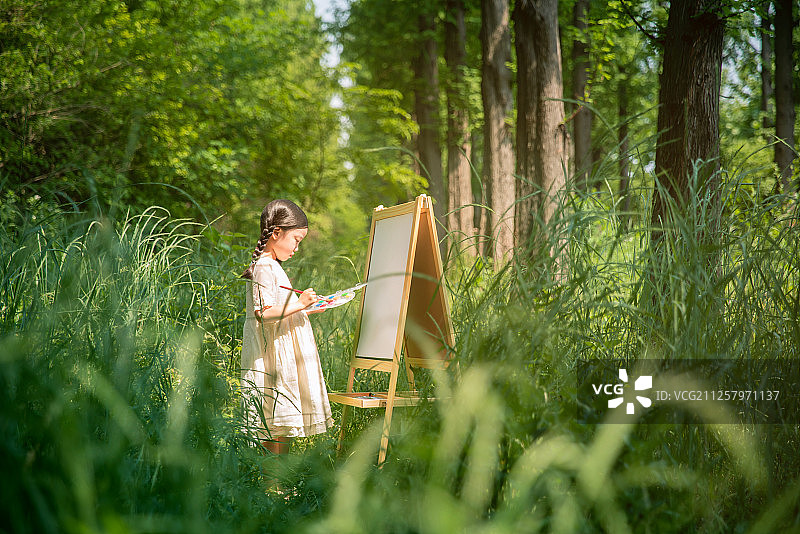 儿童美术课，着色图片素材