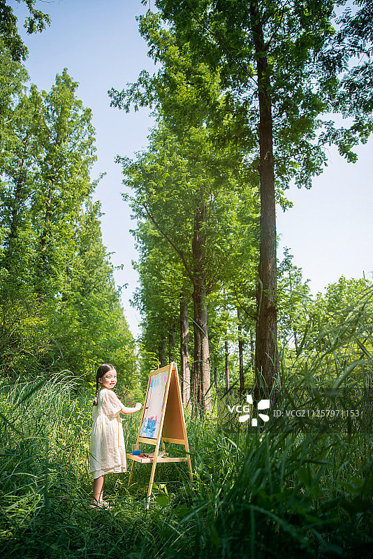 儿童美术课，着色图片素材