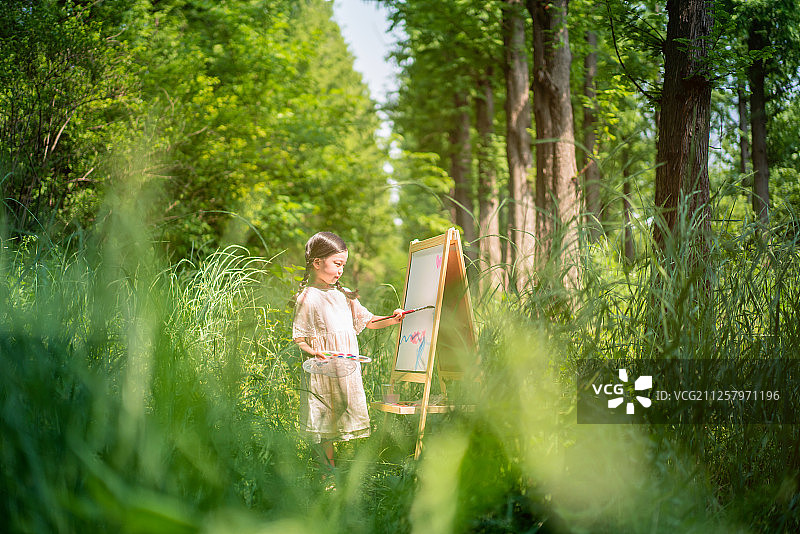 儿童美术课，着色图片素材