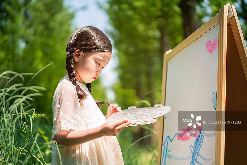 儿童美术课，着色图片素材