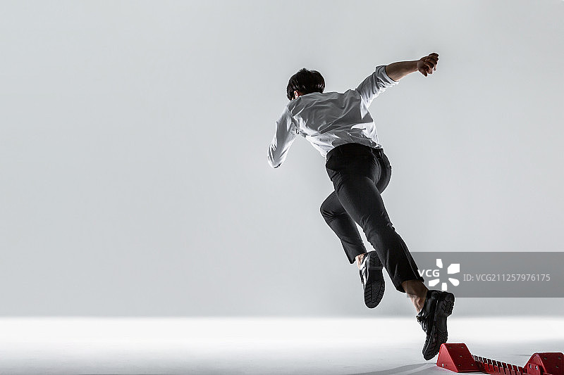 男人，商务，商人，开始，姿势，挑战图片素材