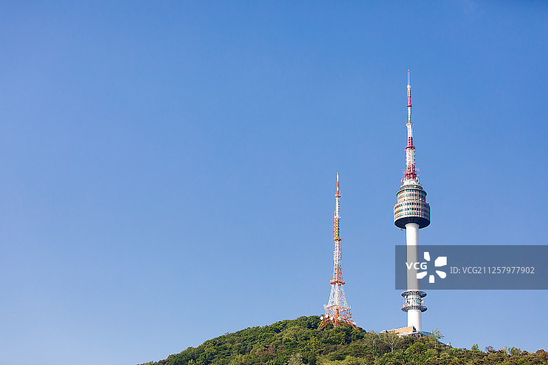 地标：首尔南山塔图片素材