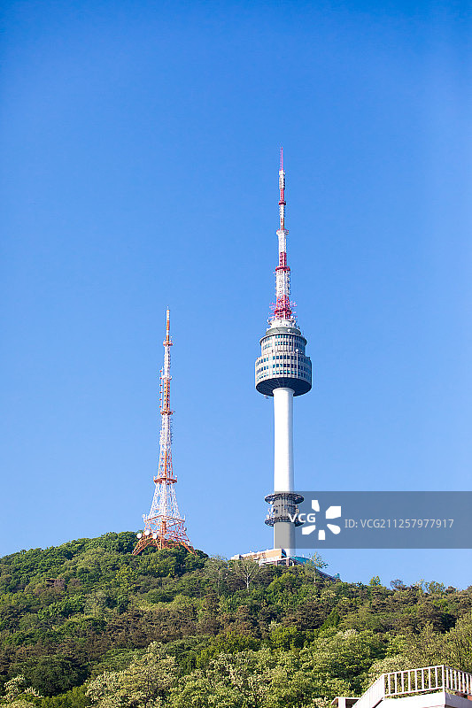 地标：首尔南山塔图片素材