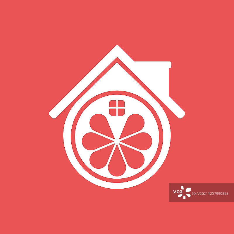 水果屋logo模板设计与支撑图标图片素材