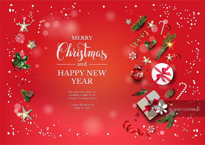 鲜红色节日装饰图片素材