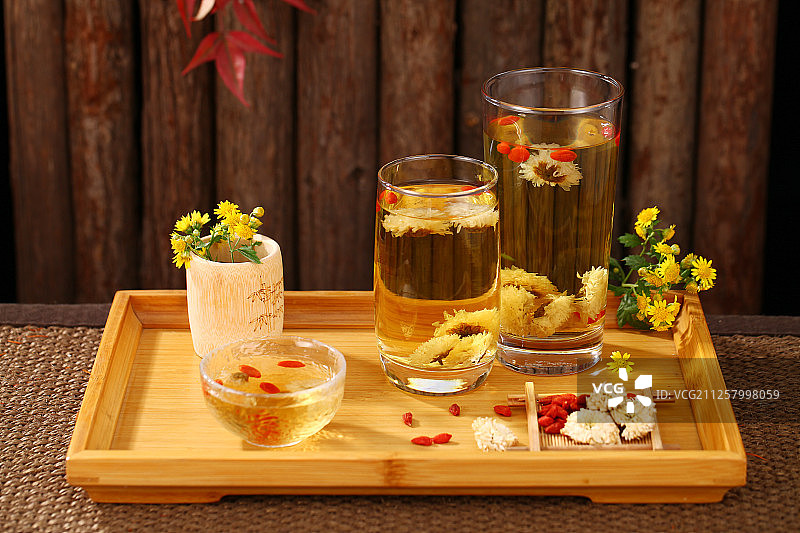 菊花枸杞茶图片素材