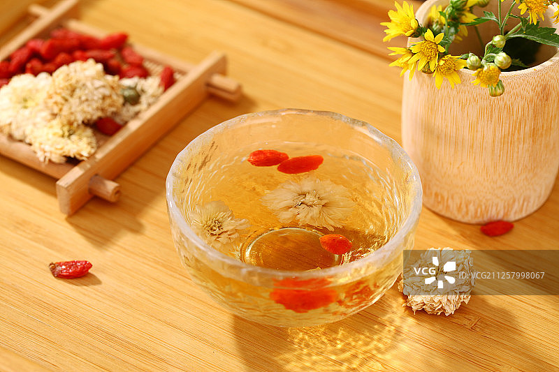 菊花枸杞茶图片素材