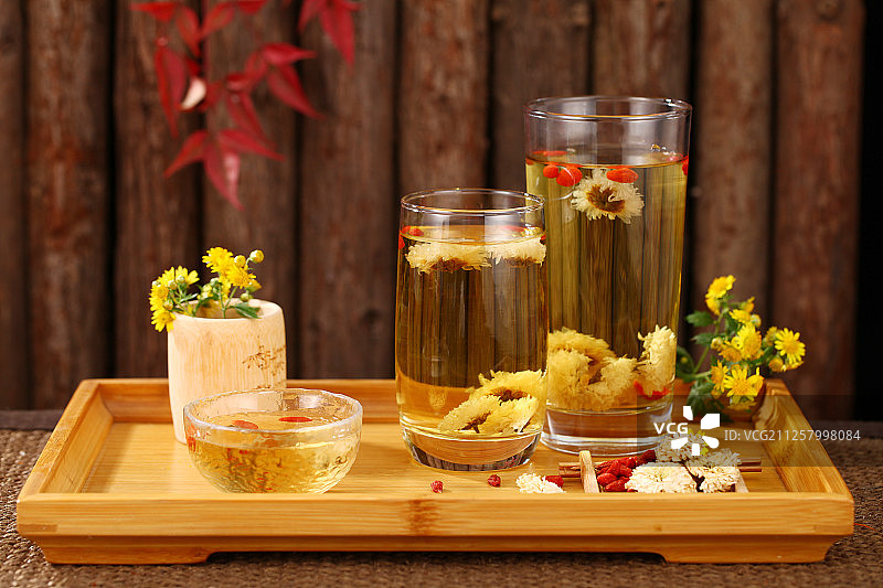 菊花枸杞茶图片素材