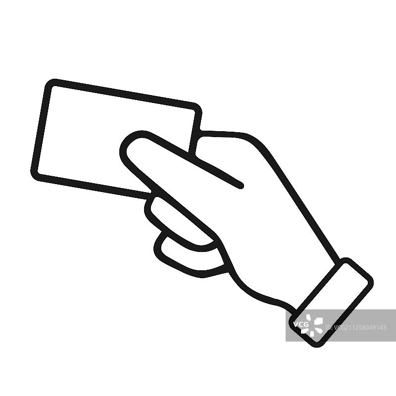 手持信用卡图片素材