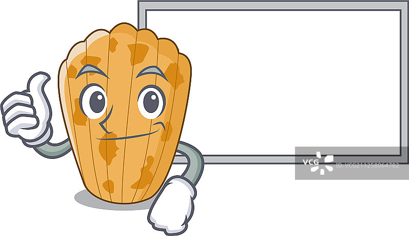 点赞，手持玛德琳饼干图片素材