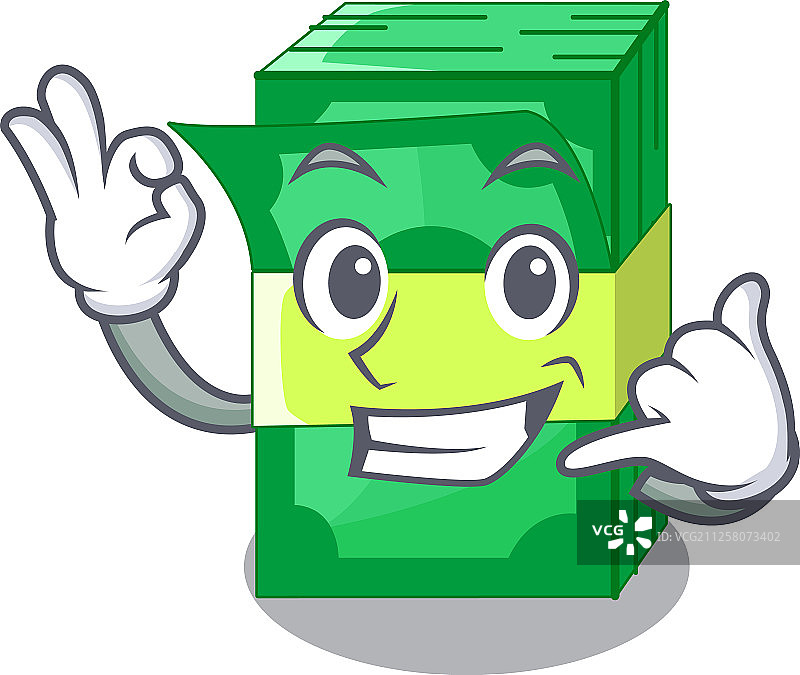 卡通捆钞图片素材